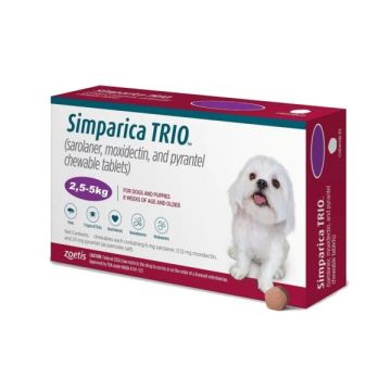 Simparica Trio 2.5-5kg / 1kom.