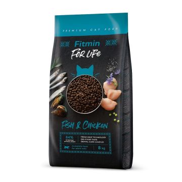 Fitmin Cat For Life Adult Riba i Piletina 1,8kg
