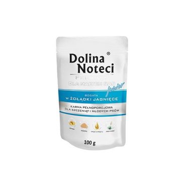 Dolina Noteci Premium Dog Junior Male Rase sa Jagnjećim Iznutricama 100g