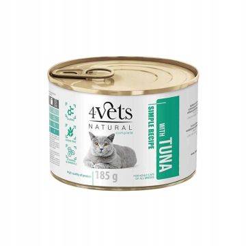 4Vets Natural Complete Cat Tunjevina 185g