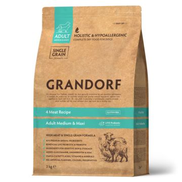 Grandorf Dog Adult Medium & Maxi 4 Vrste Mesa 3kg
