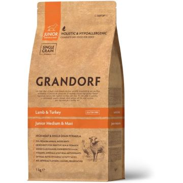 Grandorf Dog Junior Jagnjetina & Ćuretina 1kg