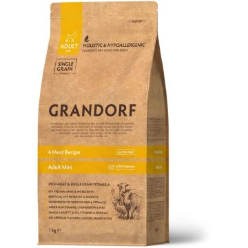 Grandorf Dog Adult Mini Breeds 4 Vrste Mesa 1kg
