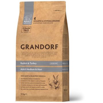 Grandorf Dog Adult Medium & Maxi Breeds Zečetina & Ćuretina 10kg