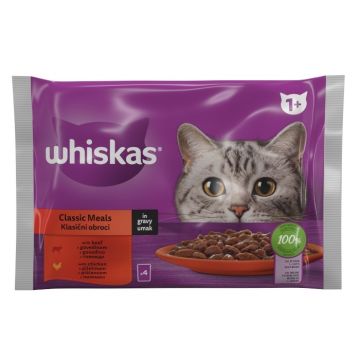Whiskas Kesice Klasični Obroci 4x85g
