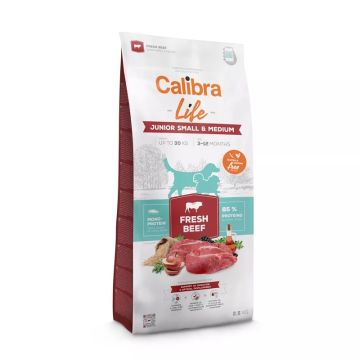 Calibra Dog Life Junior Small & Medium Fresh Beef 2,5kg