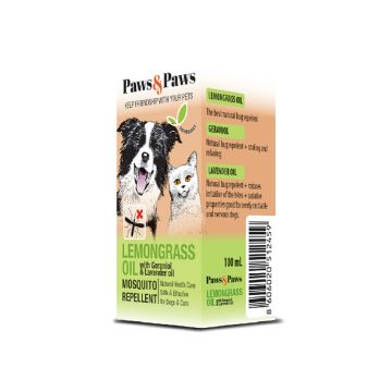 Paws&Paws Lemongrass Oil Sprej Protiv Komaraca za Pse i Mačke 100ml
