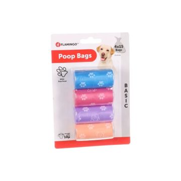 Flamingo Kesice za Izmet Basic Aloys Mix 4x15 kom.