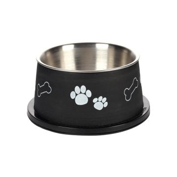 Flamingo Činija za Duhouhe Pse Kena Crna 13cm / 640ml