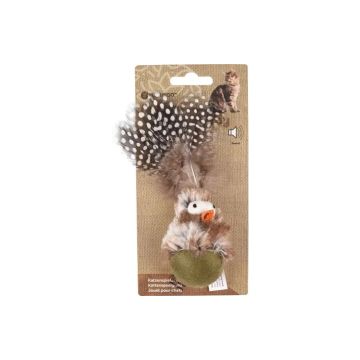 Flamingo Igračka za Mace Natura Delight Ptica sa Zvukom 11cm