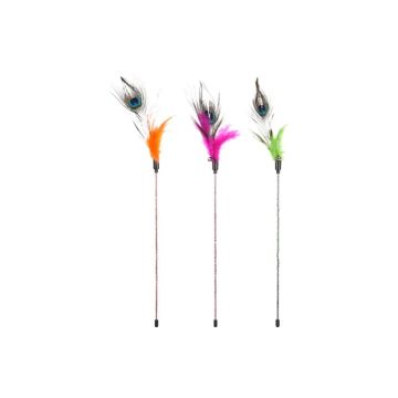 Flamingo Igračka za Mace Glitty Štapić sa Perjem Više Boja 51cm