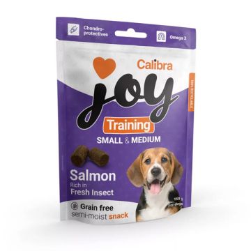 Calibra Joy Dog Poluvlažne Poslastice Training Small & Medium Losos i Insekti 150g