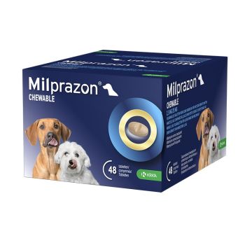 Milprazon Chewable 2,5mg/25mg Tablete za Žvakanje Protiv Unutrašnjih Parazita za Male Pse 1kom.