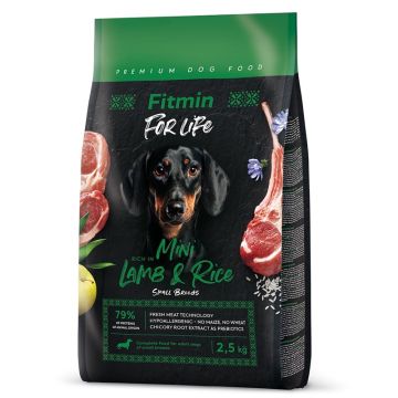 Fitmin For Life Dog Mini Jagnjetina & Pirinač  2,5kg