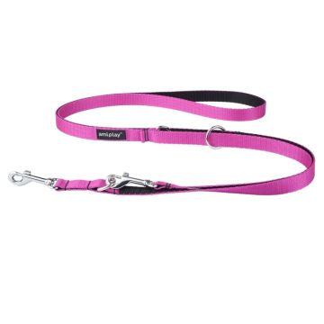 Amiplay Twist Podesivi Povodac 6 u 1 M Pink 100-200x1,5cm