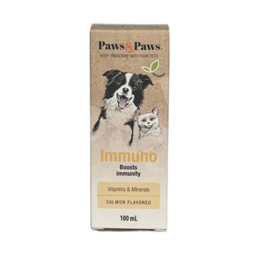 Paws&Paws Immuno Oralni Rastvor za Imunitet za Pse i Mačke 100ml