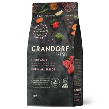 Grandorf Dog Fresh Puppy All Breeds Jagnjetina 1kg