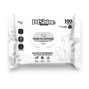 PetShine Vlažne Maramice Fiori di Cotone  100kom