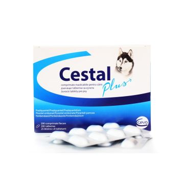 Ceva Cestal Plus Tablete za Žvakanje Protiv Unutrašnjih Parazita za Pse 1kom.