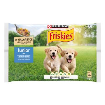 Friskies Dog Junior Piletina sa Graškom u Želeu 4x85g