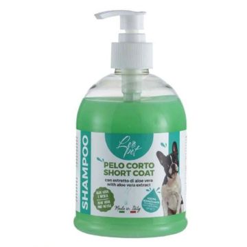 Leopet Šampon Za Pse Sa Kratkom Dlakom Aloa Vera i Kopriva 500ml