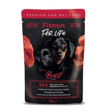 Fitmin Dog For Life Adult/Puppy Govedina Sa Inulinom Sos  85g