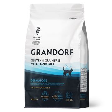 Grandorf Vet Cat Dermatosis Losos i Okeanska Riba 400g