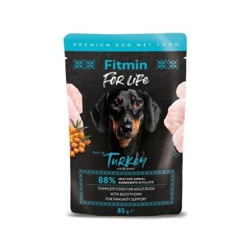 Fitmin Dog For Life Adult Ćuretina sa Pasjim Trnom Sos 85g