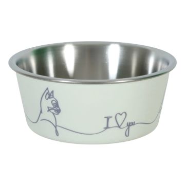 574370BEI Zolux Love Inox Činija za Mačke Bež 400ml