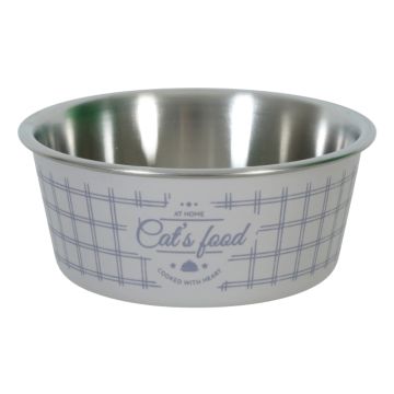 574371ROS Zolux Inox Činija za Hranu za Mačke Roze 400ml