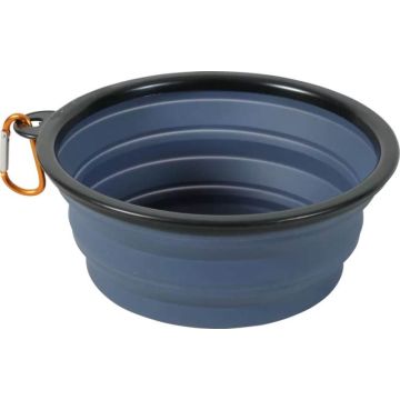 474243BLE Zolux Bivouak Sklopiva Putna Posuda za Vodu i Hranu Plava 450ml