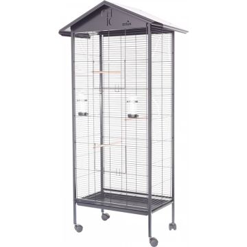 104211NOI Zolux Chic Solo Volijera Crna 78x48x156cm