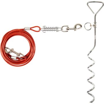 Flamingo Sajla za Vezivanje sa Spiralom Igla Srebrna 46cm / 7,5m
