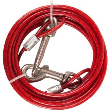 Flamingo Sajla za Vezivanje Plastificirana Crvena 3m / 4mm