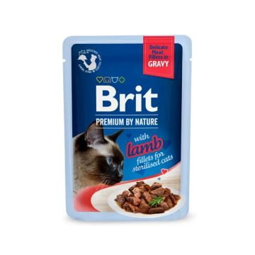 Brit Premium by Nature Cat Delicate Fileti U Sosu Sa Jagnjetinom Sterilised 85g