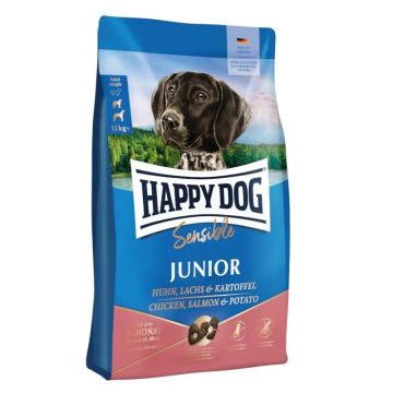 Happy Dog Sensible Junior Piletina Losos Krompir 10kg