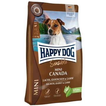 Happy Dog Sensible Mini Canada Losos Zečetina Jagnjetina 800g