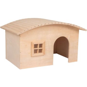 Flamingo Soby Natural Drvena Kućica za Glodare M 33,5x21,5x19cm