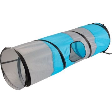 Flamingo Linz Igračka Tunel za Mačke Sivo Plavi 90xR25cm