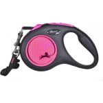 Flexi Povodac Neon S Traka Rozi 5m