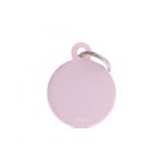 MyFamily Basic Veliki Pink Okrugli Privezak Za Graviranje Aluminijum