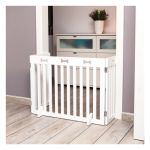 Trixie Drvena Ograda za Pse Trodelna Bela 82-124 x 61cm