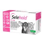 Selehold 15mg Spot-On Ampule Protiv Parazita za Pse i Mačke do 2,5kg 3x0,25ml