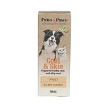 Paws&Paws Coat&Skin Oralni Rastvor za Zdravu Kožu i Dlaku za Pse i Mačke 100ml