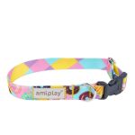 Amiplay Be Happy Podesiva Ogrlica XL Krofna 45-70cm x 2,5cm
