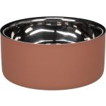 Flamingo Metalna Činija za Hranu i Vodu Xara Roze Srebrna 17x7,4cm / 1,2L