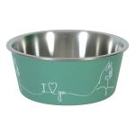 574370VER Zolux Love Inox Činija za Mačke Zelena 400ml