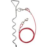 Flamingo Sajla za Vezivanje sa Spiralom Pilka Srebrna 46cm / 3m