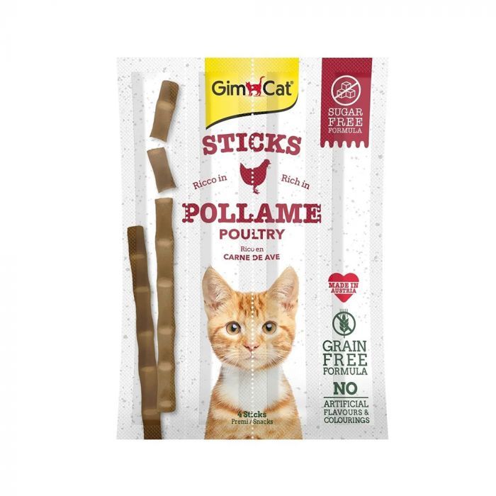GimCat Sticks Živina 4+1