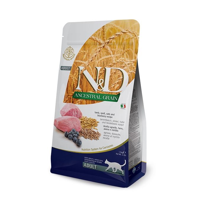N&D Low Grain Cat Lamb & Blueberry 1,5kg